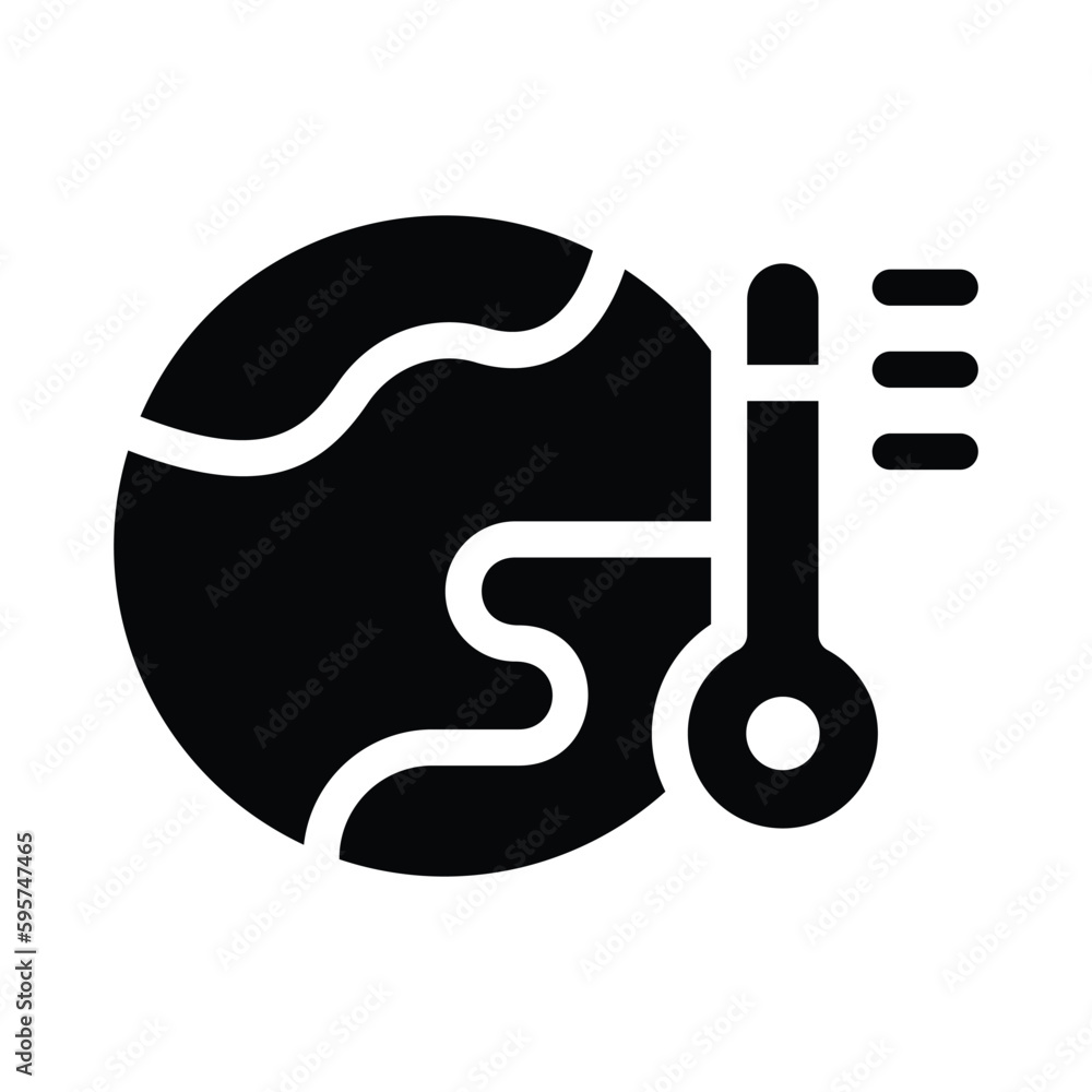 climate change solid icon illustration vector graphic climate change solid icon illustration vector graphic