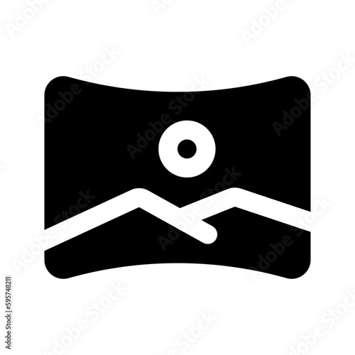 panorama glyph icon
