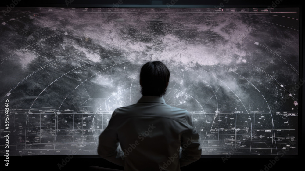 meteorologist analyzing weather dates, generative ai meteorologist analyzing weather dates, generative ai