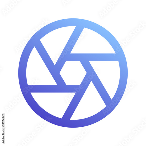 shutter gradient icon
