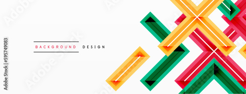 Minimal geometric background cross line. Design for wallpaper, banner, background, landing page, wall art, invitation, prints, posters