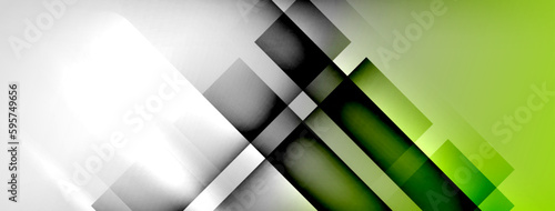 Light and shadow squares and lines abstract background