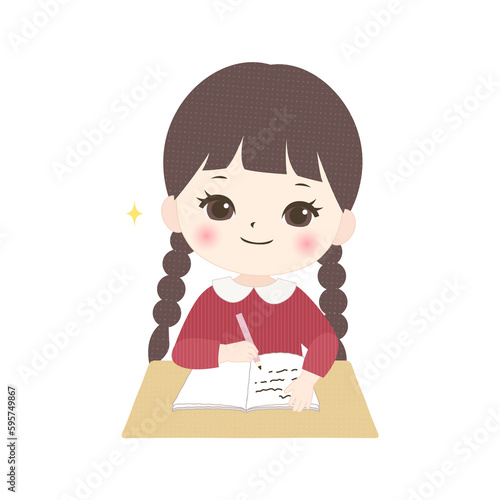 勉強がはかどる女の子