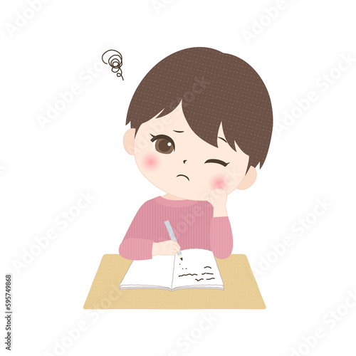 勉強ができない男の子