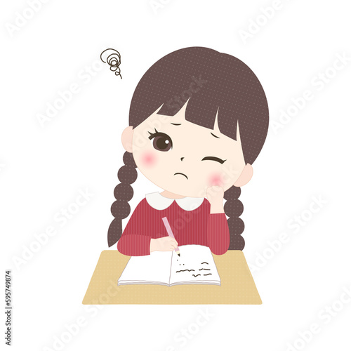勉強ができない女の子