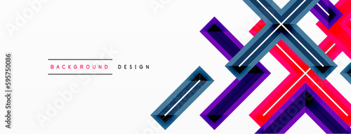 Cross line background minimal geometric template. Design for wallpaper, banner, background, landing page, wall art, invitation, prints, posters