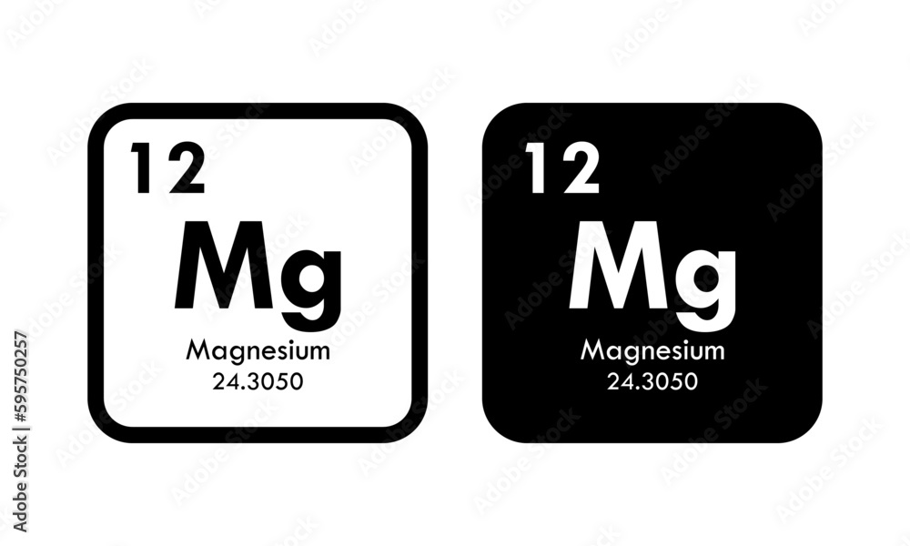 magnesium icon set. vector template illustration for web design magnesium icon set. vector template illustration for web design