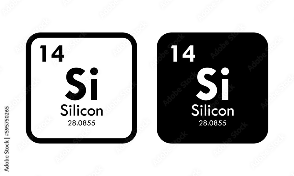 silicon icon set. vector template illustration for web design silicon icon set. vector template illustration for web design