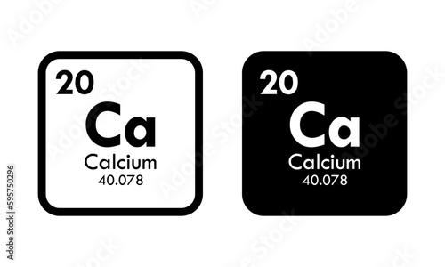 calcium icon set. vector template illustration  for web design
