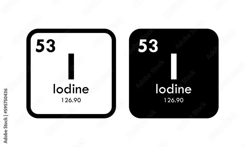 iodine icon set. vector template illustration for web design iodine icon set. vector template illustration for web design