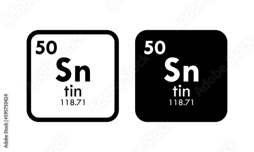tin icon set. vector template illustration  for web design