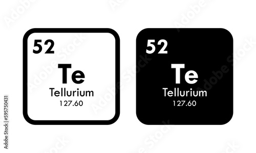 tellurium icon set. vector template illustration for web design