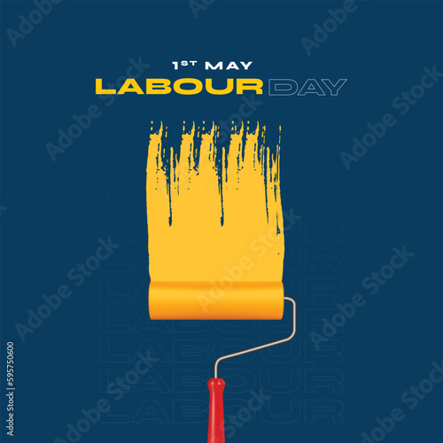 International Labor Day, Happy Labour Day Social media Post