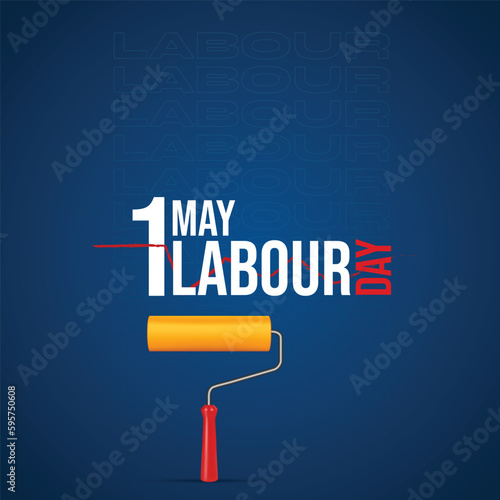 International Labor Day, Happy Labour Day Social media Post