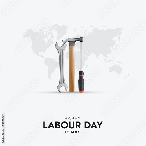 International Labor Day, Happy Labour Day Social media Post