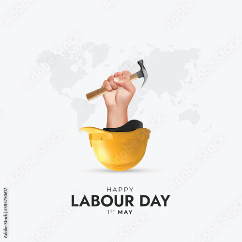 International Labor Day, Happy Labour Day Social media Post