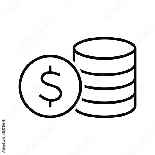 Business money budget vector icon