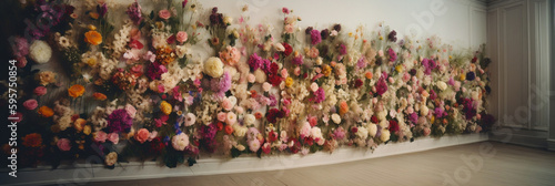 Floral Wall Design  Generative AI