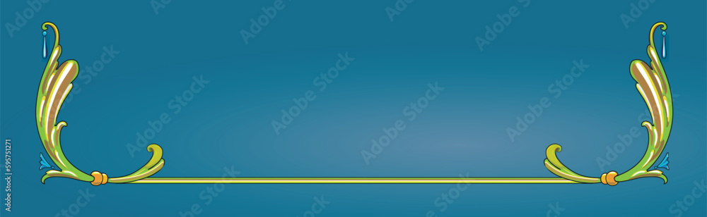 marco de filete porteño vectorizado para usar en carteles volantes o panfletos con ornamentos típicos de Buenos Aires Argentina