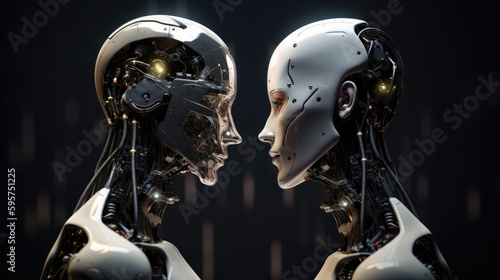 couple of robots, artificial intelligence, generative ai © ThisDesign