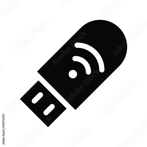 usb modem glyph icon illustration vector graphic