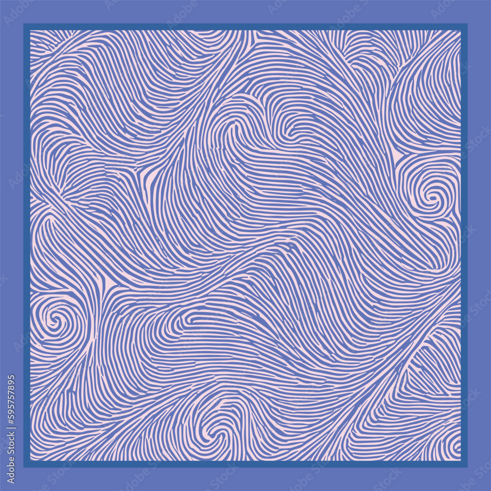 An abstract pattern that evokes the movement and freshness of the sea