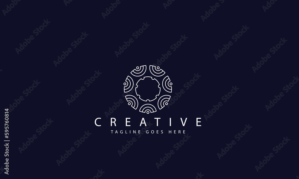 Simple and stylish monogram logo design template, Simple and stylish monogram logo design template,