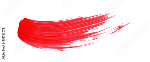 Shiny red brush isolated on transparent background. red watercolor png