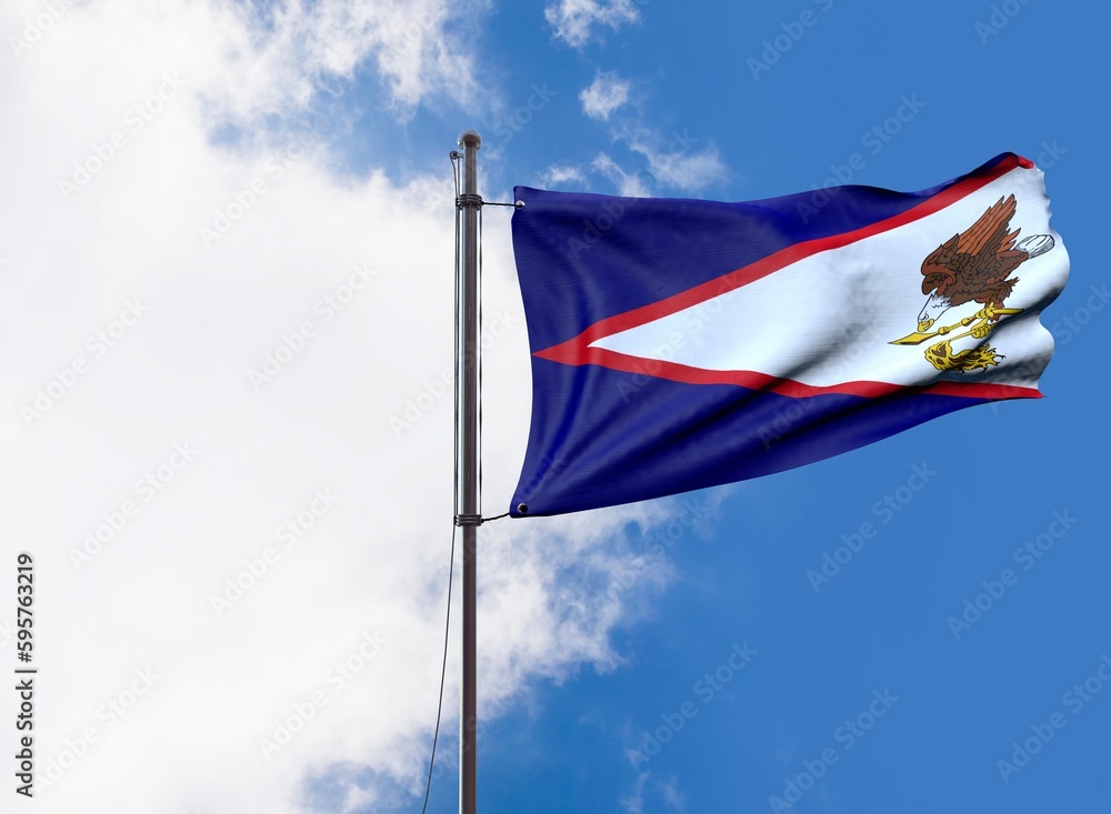 American Samoa - Waving Flag