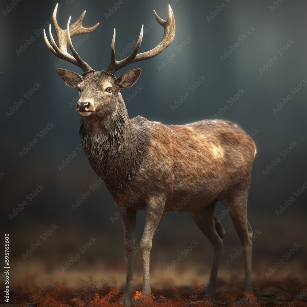 Obraz premium Preciosa imagen de vivos colores de tus compañeros mas fieles, los animales, disfruta de ella y de su tierna mirada