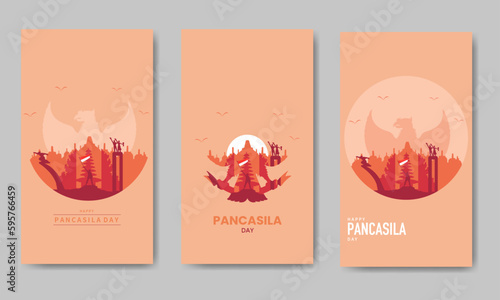 Pancasila Day Bundle Template Flat