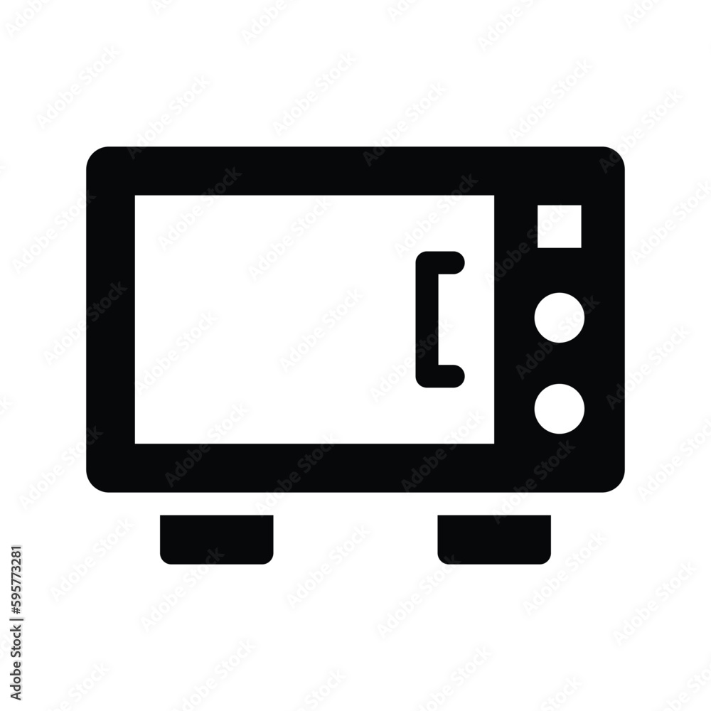 microwave glyph icon illustration vector graphic microwave glyph icon illustration vector graphic