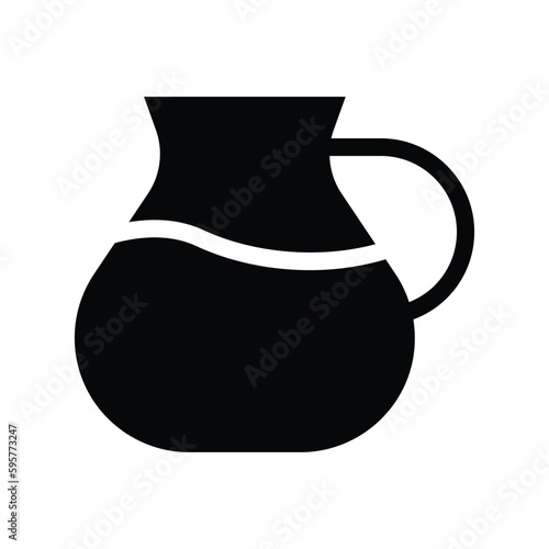 pitcher glyph icon illustration vector graphic