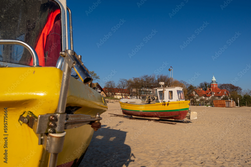 Obraz premium Fishing harbor in Sopot
