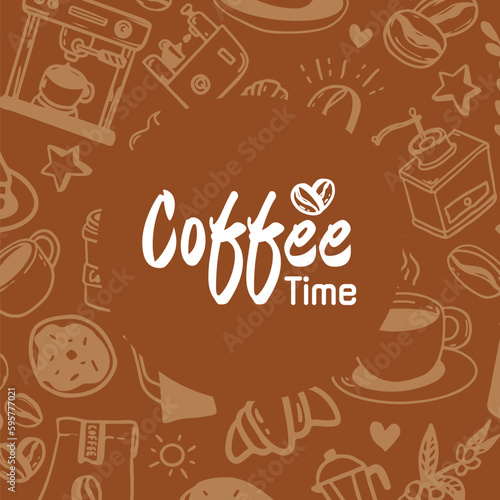 vector set of coffee shop logos vector