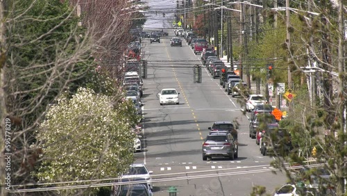 Suburban City Streets on Sunny Day photo