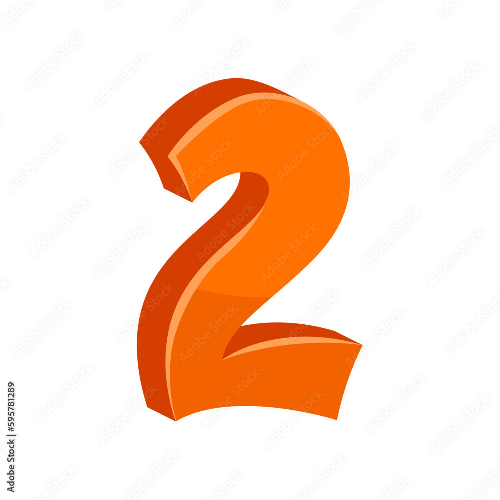 Illustration of number one. Image for design in cartoon style. Illustration of number one. Image for design in cartoon style.