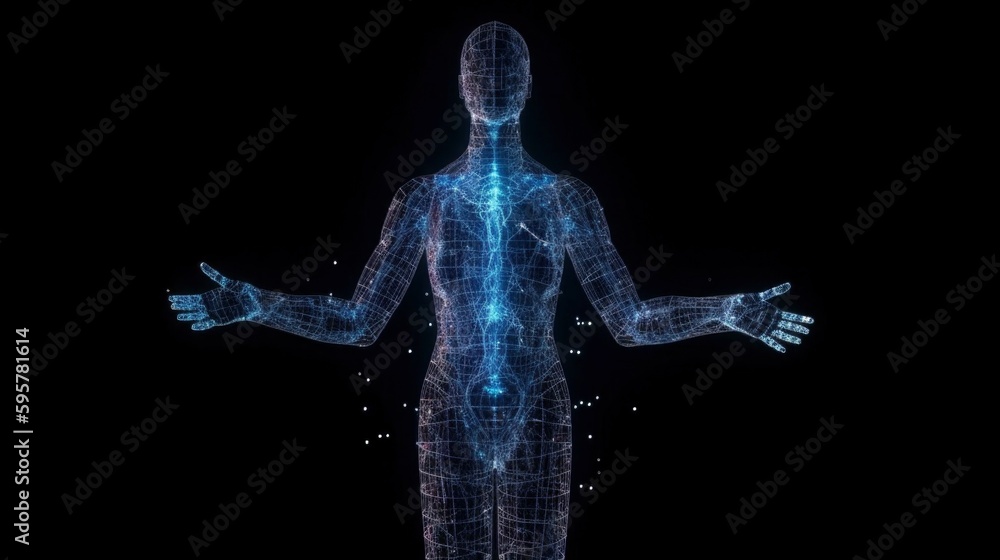 Obraz premium Artificial intelligence, Generative AI