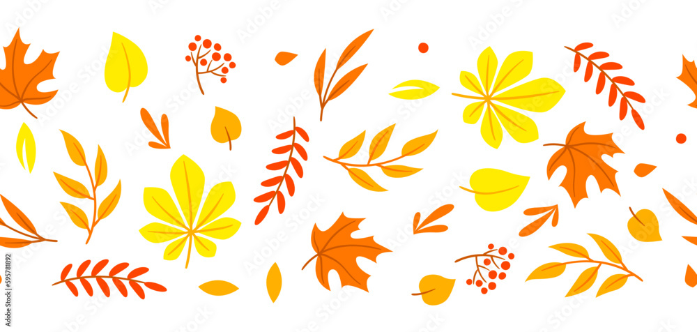 Pattern with autumn leaves. Beautiful decorative natural plants and foliage. Pattern with autumn leaves. Beautiful decorative natural plants and foliage.