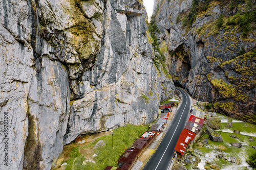 Road in mountain canyon