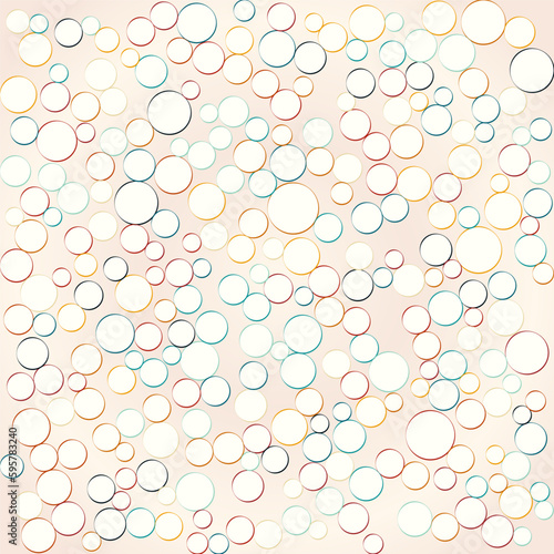 Memphis circle dot pattern background