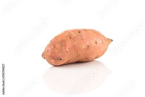 Sweet potato on the white background