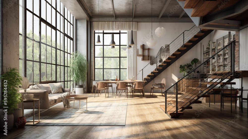 Fototapeta premium Interior architect, Generated AI