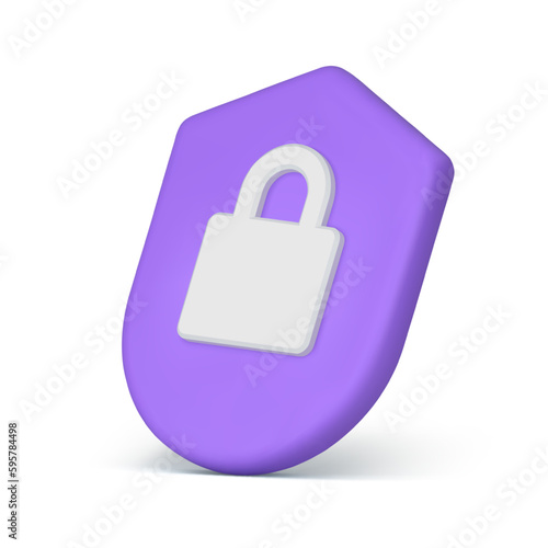 Password encryption cyberspace crime control hacker attack antivirus protection 3d icon vector