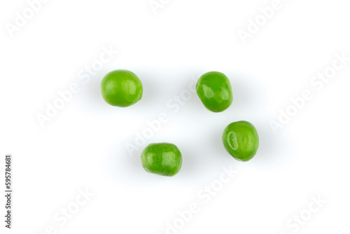 Pile of green wet pea