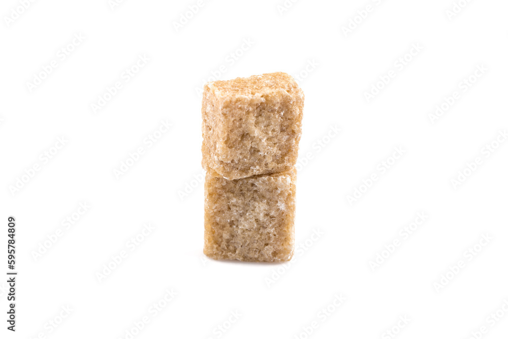 brown sugar cube isolated brown sugar cube isolated