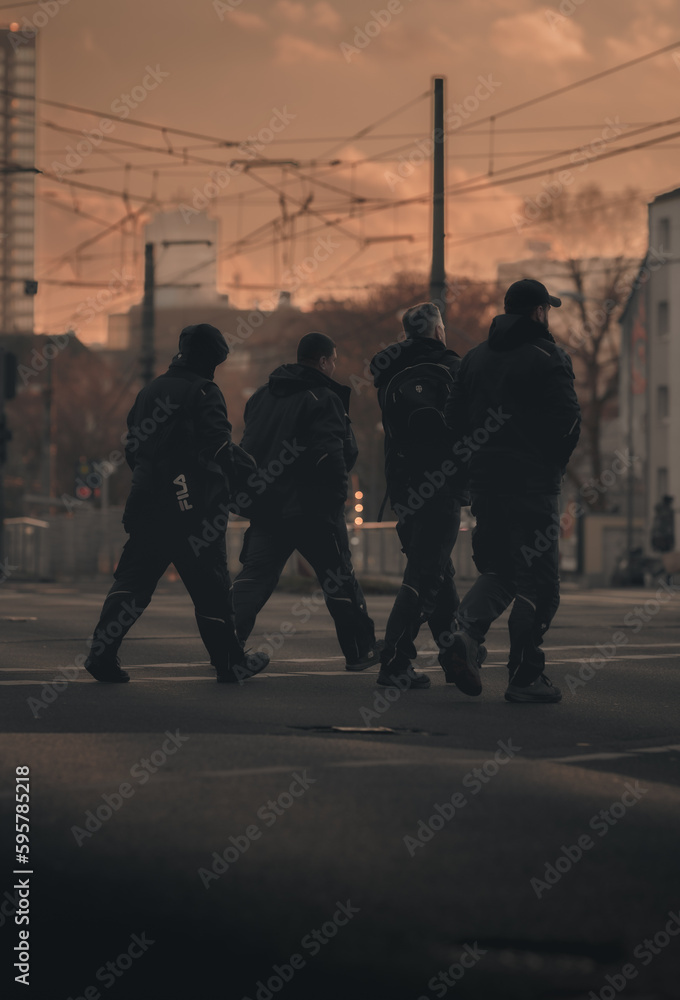 Obraz premium Arbeiter im Feierabend