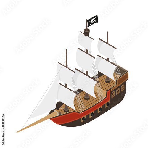 Isometric Pirate Ship