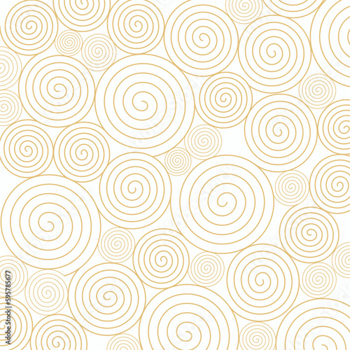 Abstract spiral seamless pattern background with swirls