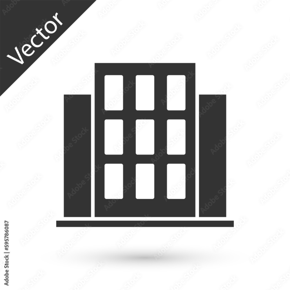 Grey House icon isolated on white background. Home symbol. Vector Grey House icon isolated on white background. Home symbol. Vector